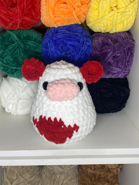 Chunky Cow Ball White/Red